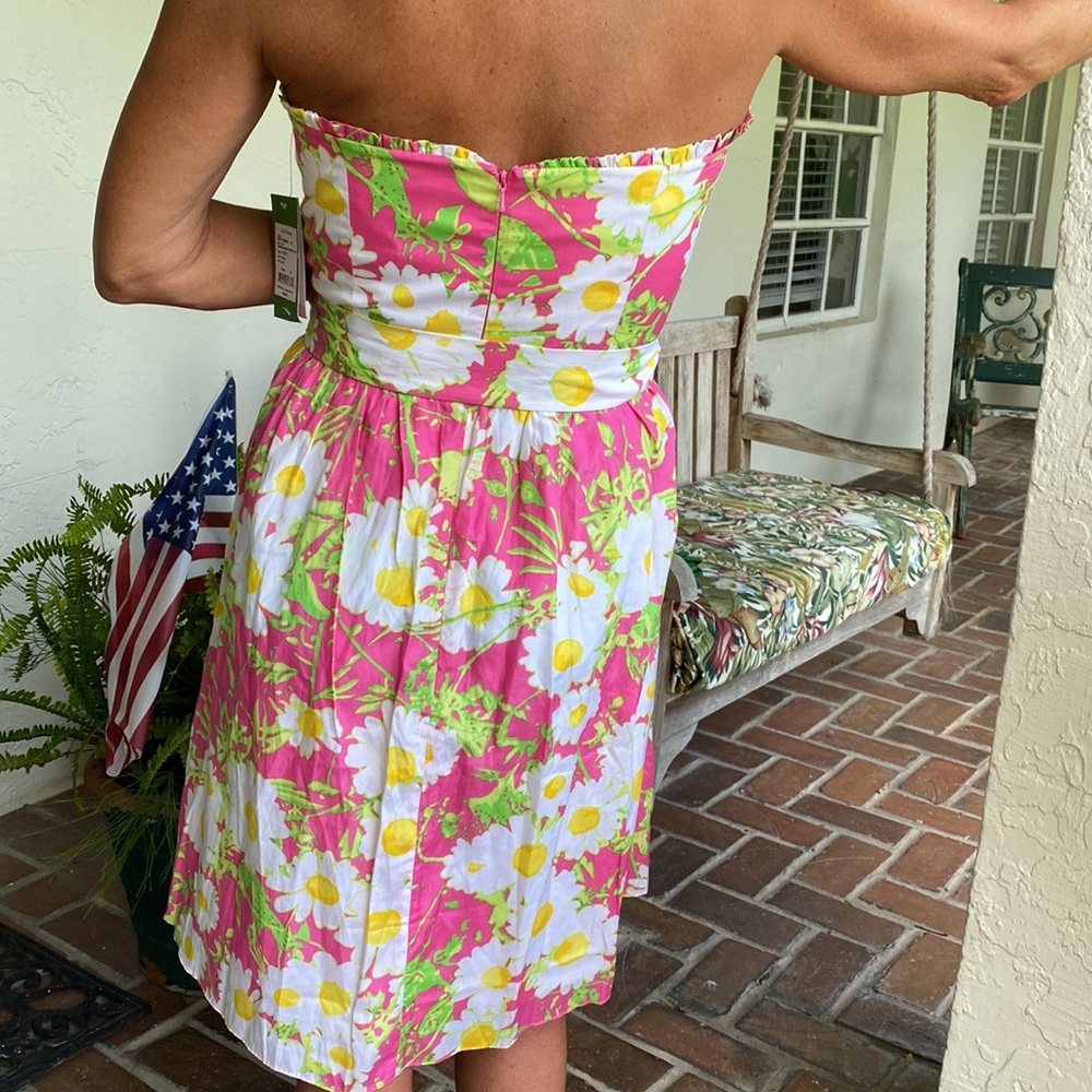 Lilly Pulitzer Strapless dress-size-10 - Picture 6 of 8